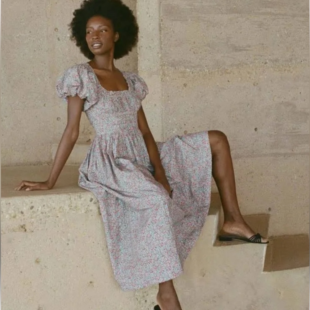 DOEN Deia Dress in Petit Jardin-size XL